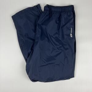 VTG Reebok Blue Track Pants Windbreakers Sports Activewear Ankle Zipper XXL